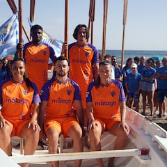 El Málaga ‘beach’ presenta su tercera camiseta a toda vela y con estilo mediterráneo