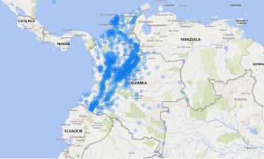 Mapa de casos y muertes por coronavirus por departamentos en Colombia: hoy, 22 de septiembre