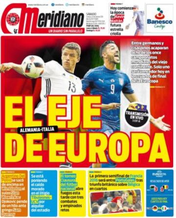 Portadas de la prensa mundial