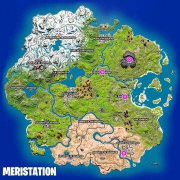 Todas las ubicaciones de Torretas en la Temporada 2 de Fortnite Cap&iacute;tulo 3