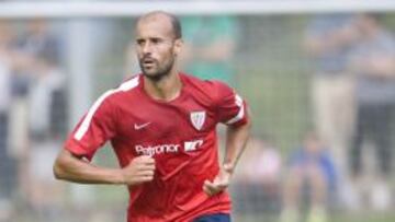 Mikel Rico durante un entrenamiento.