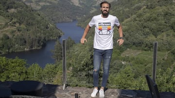 26/05/20 ENTREVISTA Confinamiento en Ribeira Sacra  Borja Fernandez futbolista del Valladolid en su Casa Rural Cabo do Mundo en Chantada  Lugo