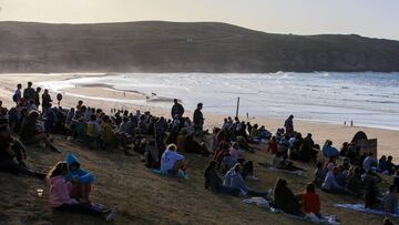 P&uacute;blico presenciando el ABANCA Galicia Surf Pro 2019.