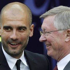 Ferguson, enamorado del fútbol del City de Pep Guardiola