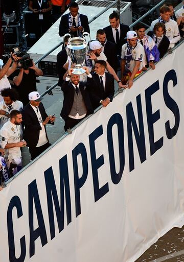 La Cibeles recibe a los campeones de la Champions