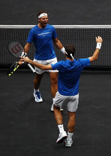 Federer y Nadal ganaron a Querrey y Sock.