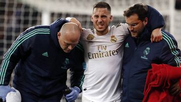 El Madrid respira: Hazard, 10 d¨ªas de baja e ir¨¢ al Camp Nou