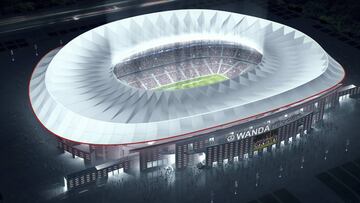 Maqueta del Wanda Metropolitano.