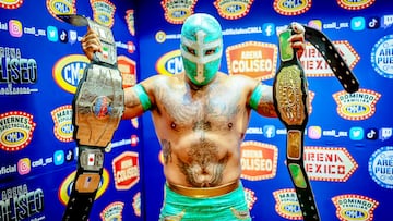 Templario presume sus dos campeonatos al derrotar a Dragón Rojo Jr.