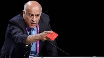 Jibril Rajoub, durante una comparecencia en Z&uacute;rich.