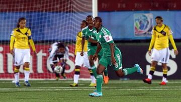 Joy Bokiri con la selecci&oacute;n de Nigeria.