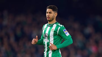 Ayoze P¨¦rez, jugador del Real Betis, durante un partido.