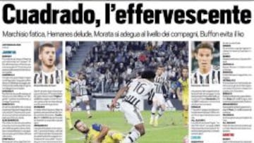 Udinese, Lecce, Fiorentina y Juventus, los equipos de Cuadrado en Italia.