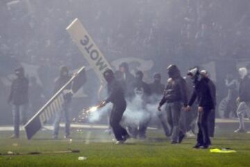 Suspendido el Panathinaikos-Olympiacos antes de empezar