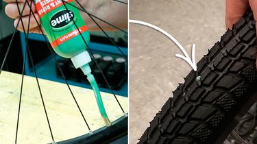 Este gel antipinchazos repara automáticamente los neumáticos de la bici