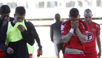 La tristeza en el plantel de &Ntilde;ublense tras bajar a la B.