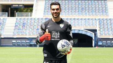 Dani Mart&iacute;n, en su presentaci&oacute;n como jugador del M&aacute;laga.