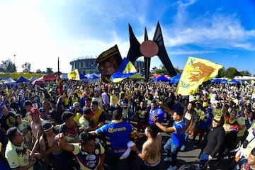  Fans o Aficion during the final second leg match between Club America and Tigres UANL as part of Torneo Apertura 2023 Liga BBVA MX, at Azteca Stadium, December 17, 2023, in Mexico City, Mexico.