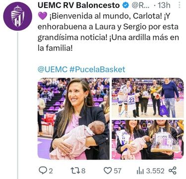 Lo amoroso en el Valladolid de baloncesto: presenta a su hija y destapa una doble relacin