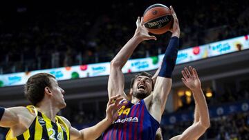 Tomic lucha por un bal&oacute;n durante el partido