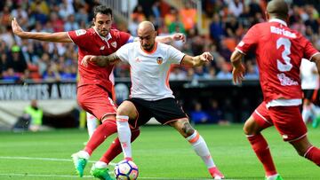 Zaza y Jovetic se quedan a milímetros del gol en Mestalla