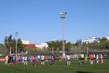 También en el fútbol femenino minuto de silencio durante el encuentro entre el Valencia CF y el Atlético de Madrid Féminas. 