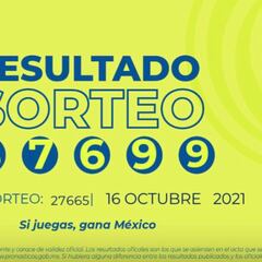 Resultados Lotería Tris Extra hoy: ganadores y números premiados | 16 de octubre