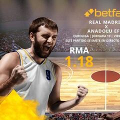 Real Madrid Baloncesto vs. Anadolu Efes: horario, TV, estadísticas, clasificación y pronósticos