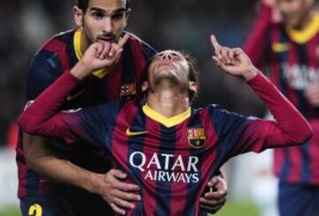 Neymar da Silva Santos celebrando su gol