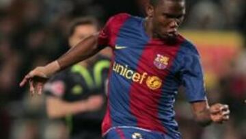 <b>BAJA SENSIBLE.</b> Rijkaard tendrá que buscar soluciones para la baja del camerunés, justo cuando el delantero estaba llegando a su mejor forma.