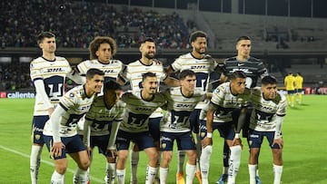 Pumas team group during the 8th round match between Pumas UNAM and America as part of the Liga BBVA MX, Torneo Clausura 2025 at Olimpico Universitario Stadium, on February 22, 2025 in Mexico, City, Mexico.