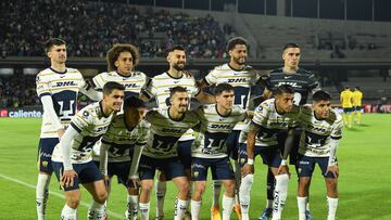 Pumas team group during the 8th round match between Pumas UNAM and America as part of the Liga BBVA MX, Torneo Clausura 2025 at Olimpico Universitario Stadium, on February 22, 2025 in Mexico, City, Mexico.