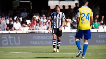 Alfredo Ortuño, player of FC Cartagena during the match, FC Cartagena vs Cadiz CF, Hypermotion League, Second Division Championship, Cartagonova Stadium, Cartagena, Region of Murcia. 22 September 2024. 22/09/24 PARTIDO SEGUNDA DIVISION
CARTAGENA - CADIZ