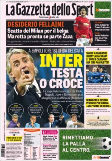 Portadas de la prensa mundial