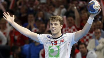 Kristian Bjornsen celebra la clasificaci&oacute;n de Noruega.