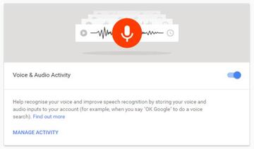 Opci&oacute;n de Actividad de Voz y Audio de Google que debemos desconectar para tener una mayor privacidad