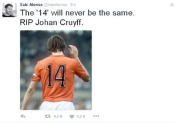 El mundo del deporte despide a Johan Cruyff en las redes sociales