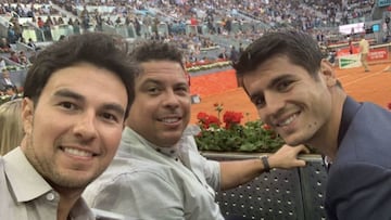 Checo P&eacute;rez, Ronaldo y &Aacute;lvaro Morata