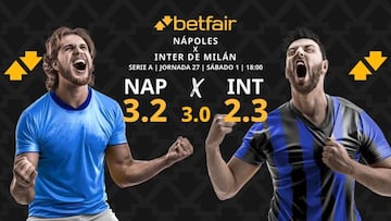 SSC Nápoles vs. Inter de Milán: horario, dónde ver, pronósticos y clasificación