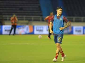 Colombia y Venezuela en el estadio Metropolitano de Barranquilla, fecha 1 de Eliminatorias a Qatar 2022.