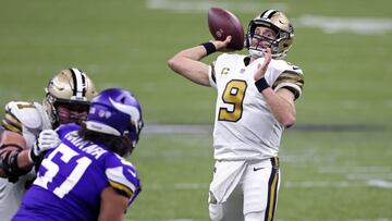 Un pase de nueve yardas en la segunda mitad del encuentro del viernes ante los Vikings deriv&oacute; en el &uacute;ltimo hito en la carrera del quarterback de los Saints.