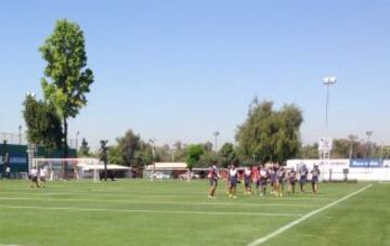 La Selecci&oacute;n inici&oacute; su tercer d&iacute;a de pr&aacute;cticas en Juan Pinto Dur&aacute;n.