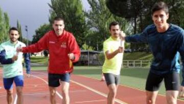 Francisco Rold&aacute;n, Alex Rodr&iacute;guez Pritchard, Kevin L&oacute;pez y Luis Alberto Marco forman la Selecci&oacute;n espa&ntilde;ola de 4x800 metros. 
 