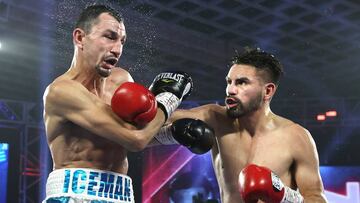 Jose Carlos Ramírez golpea a Viktor Postol.
