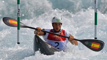 El mascarón de proa femenino del piragüismo español se desliza por las aguas bravas. Atiende por Maialen Chourraut (Lasarte, 34 años).