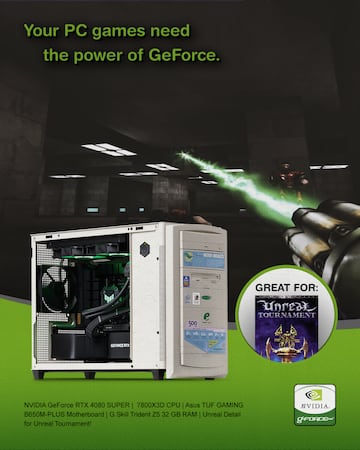 NVIDIA GeForce 256 25 aniversario publicidad ordenador 1999