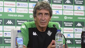 Pellegrini, en sala de prensa.