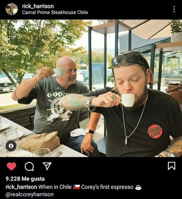 Qué hacen Rick y Corey en Chile y así lo compartieron