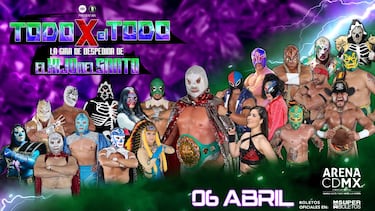Con sorpresa, esta es la cartelera de la última función de despedida del Hijo del Santo en CDMX