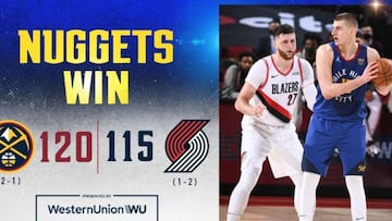 Gran partido de Facundo Campazzo y espectacular, una vez m&aacute;s, Nikola Jokic, que sentenci&oacute; con un palmeo al final. Los Nuggets ganan y recuperan el factor cancha.